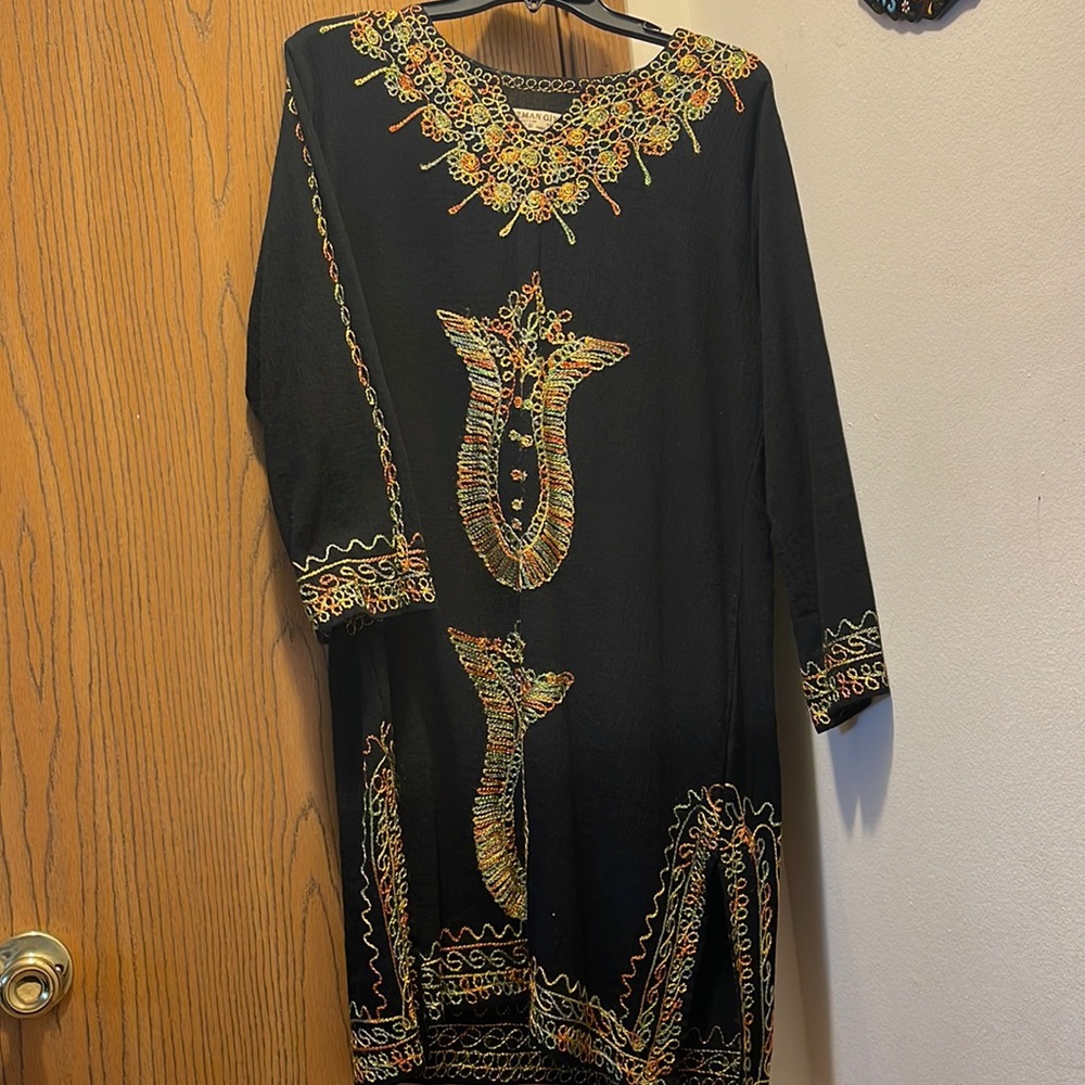 Brand new embroidered turkish knee length shirt. Selling for $12